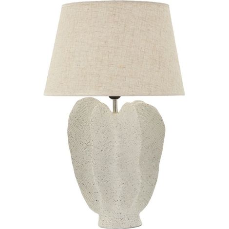 Lampe Design Moucheté "Ester" 63cm Ivoire