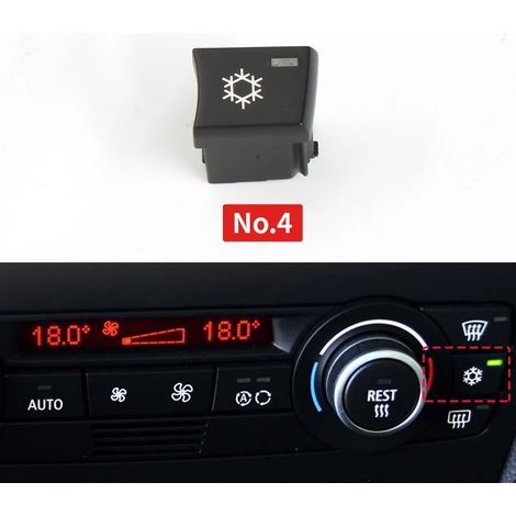 (N° 4) Boutons de réglage du volume et de la climatisation du tableau de bord, compatibles avec BMW Série 3 E90, E93, E87, E84, F25, X1 et X3 (1/5)