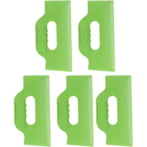 Ensemble de 5 grattoirs à mastic flexibles pour retirer le revêtement de papier peint.