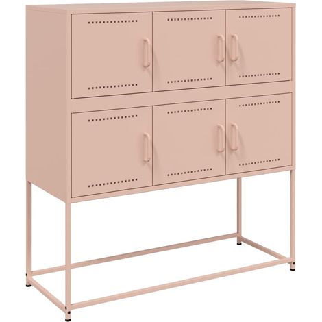 Maison Exclusive - Credenza Rosa 100,5x39x107 cm in Acciaio