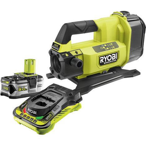 Ryobi ONE+ Brushless Transfer Pump Kit (1x 5.0Ah) 18V RY18TPXA-150