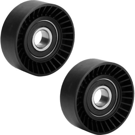 2X Poulie Tendeur de Courroie de Ventilateur V Tendeur Nervuré pour E46 E39 E38 E36 E53 11281433571 (1/2)