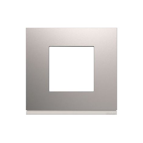 Plaque gallery plastique peint 1 poste titane (WXP0102)