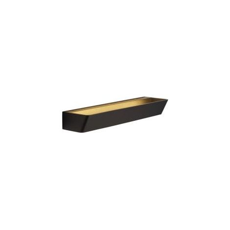 Mantra Aplique de pared LED ALTEA 30W con luz indirecta, negro 3000K, 100x370x100mm (1/3)