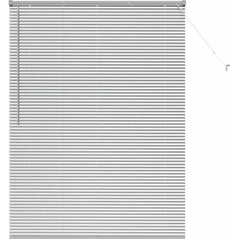Maison Exclusive - Persianas venecianas Manual Plateado 175 x 130