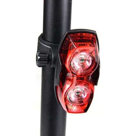 Luz trasera LED impermeable y ultrabrillante. Apta para bicicletas,funciona con 2 pilas AAA y tiene 3 modos de iluminación (1/5)