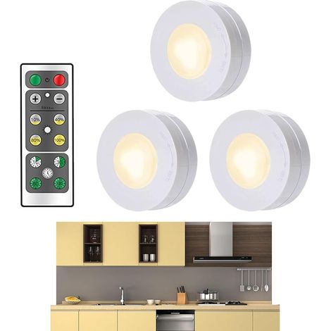 Ampoules LED avec télécommande - Lampes tactiles réglables sans fil pour comptoir, escaliers, armoire (1/5)