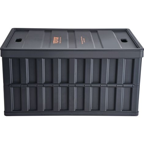Zusammenfaltbare Aufbewahrungsboxen mit Deckel, 3er-Set, 65 l, stapelbare Kunststoffbehälter für Kleidung, Spielzeug, Lebensmittel (1/5)