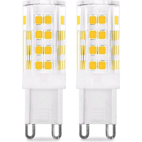 Ampoule LED G9 5W (Équivalent 50W Ampoules Halogènes), 450LM, 220V, Blanc froid 6000K, AC100-240V, NON-Dimmable, Économie d'énergie, Base en céramique, Culot G9 Standard, Lot de 6 [Classe énergétique