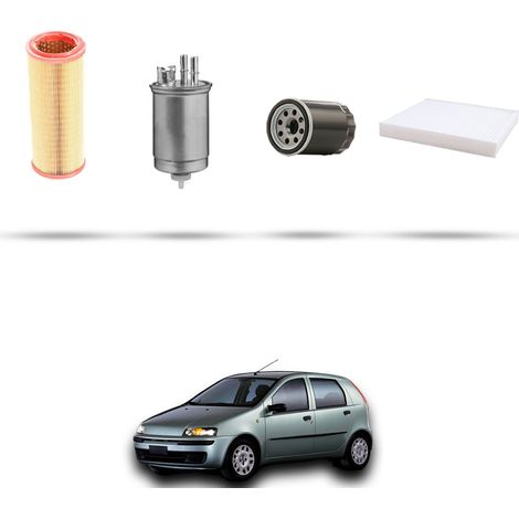 Kit tagliando 4 filtri compatibile con Fiat Punto II 1.9 D 44kw dal 1999 (1/5)