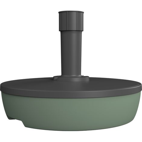 Pied de parasol rond en plastique à remplir 20 L gris foncé/laurier - EDA (1/3)