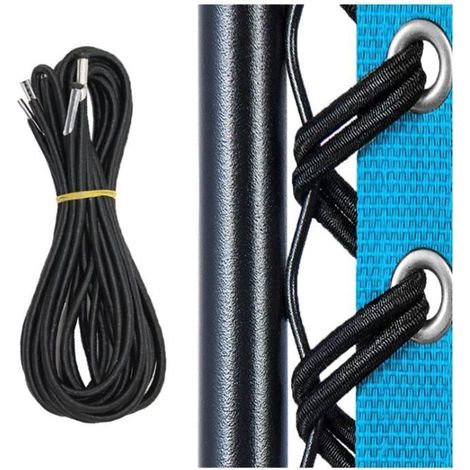 Corde de Remplacement - Universel - 4 Cordes Élastiques - 2m Long - 1.35m Court - Oxford Blanc (1/4)