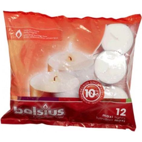 Bolsius Maxi Tealights 60mm Pack 12 - 103631109300 (1/2)