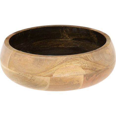 Saladier bicolore en bois de manguier Ava D.25cm noir - Atmosphera créateur d'intérieur (1/2)