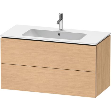 Duravit L-Cube mueble bajo lavabo suspendido, 2 cajones,