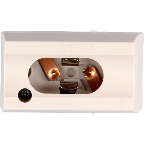 edm Linestra casquillo eléctrico blanco compacto 15x10 cm