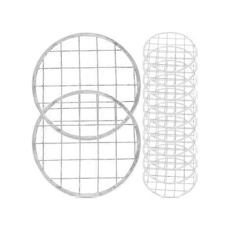 12-teiliges Set Metall-Stifthalter-Gitter, Metall-Blumengitter, Einmachglas-Blumengitter, Eisen-Blumenvasengitter (8,40 x 8,40 x 0,10 cm, Bild 2)