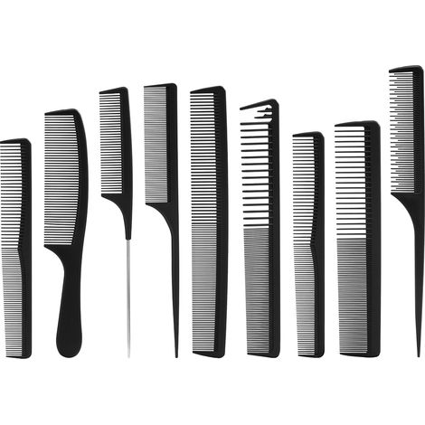 Juego de peines de carbono N-20 de 9 piezas. (1/4)