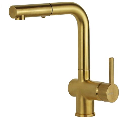 Mitigeur d'évier de cuisine en couleur or brossé Gattoni PC0405.SG  Or brossé