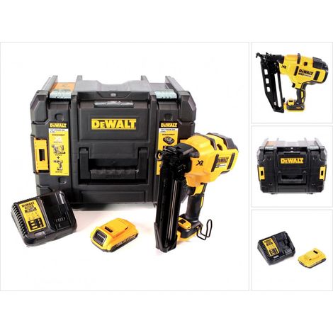 DeWalt DCN 660 D1 Chiodatrice a batteria 18 V 32 - 63 mm Brushless + 1 batteria 2,0 Ah + caricabatteria + valigetta