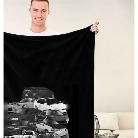 Tapis personnalisé logo Honda BL888, 120x150cm, couverture auto sur mesure, moelleuse et douce, idéale pour voiture. (1/3)