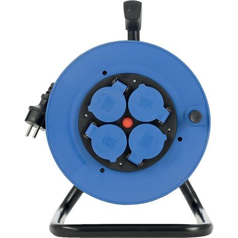 Enrouleur de câble multiprises IB10157 H07RNF 3G1.5 IP44 10 m - CEBA