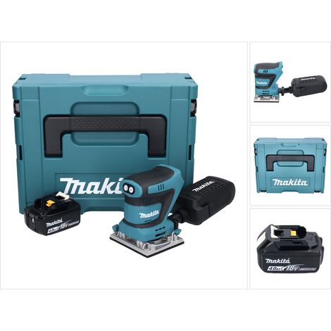 Ponceuse vibrante sans fil Makita DBO 482 M1J 18 V 112 x 102 mm + 1 batterie 4,0 Ah + Makpac - sans chargeur (1/5)