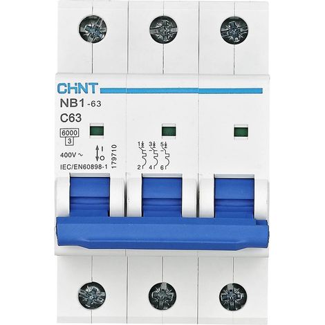 Chint 179699 NB1-63 3P C13 6kA DB Interruttore magnetotermico 3 poli 13 A 240 V, 415 V