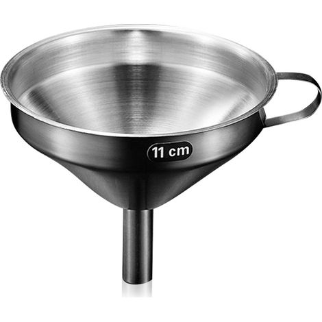Entonnoir en acier inoxydable pour filtre à huile de cuisine, entonnoir à huile liquide en acier inoxydable (1/5)