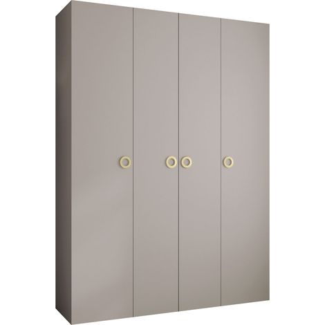 Armoire Hartford 554, Cachemire, 246x180x52cm, Portes d'armoire: Avec des charnières, Nombre d'étagères: 16 (1/5)