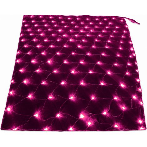 Filet Lumineux LED Rose Étanche pour Extérieur, 320 LED, Prise Britannique (1/5)