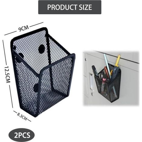 Porte-stylos magnétiques - 2 pièces - Noir - Durable - Rangement pratique (1/4)