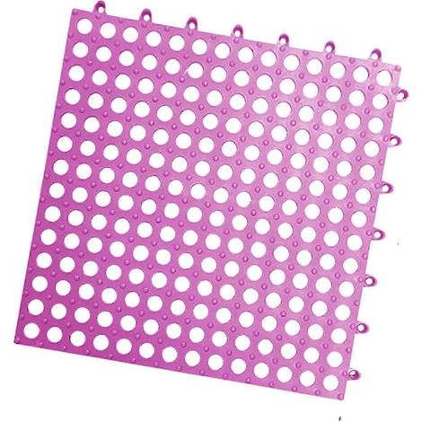 Tapis de repos pour lapin avec trou, lavable et durable, 30 x 30 cm, pour chatons et chiots, anti-fuite d'eau, pour cage de petits animaux.-violet (1/5)