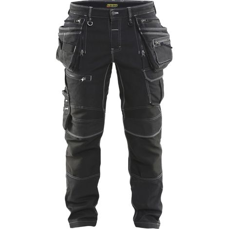 Pantalón de trabajo X1900 artesano stretch 2D 1990 - Negro XL - ES(48) - SE(C54) - Normas