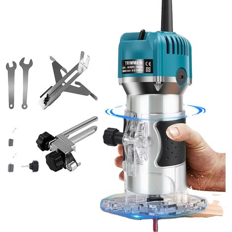 Tondeuse Électrique, 800W, Routeur Haute Vitesse 30000RPM, Forets n° 15 (1/2)