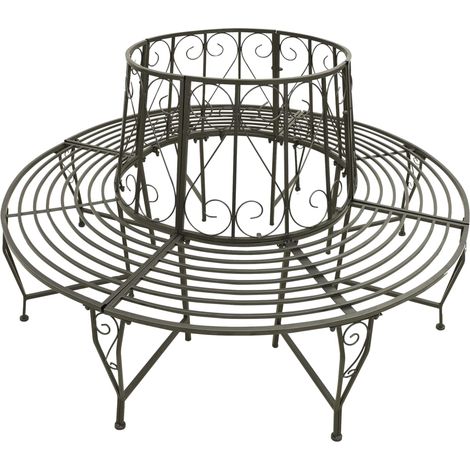 Runder Gartenbank 160 cm Stahl