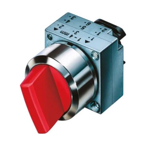 Selettore 2 Posizioni Perm Metallo Rosso (Siemens Cod. 3Sb35002Ka21)