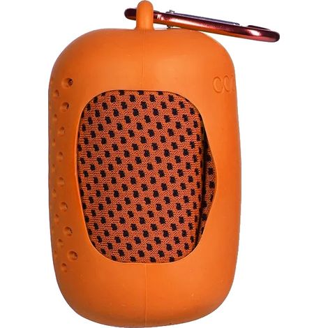 Asciugamano sportivo, ad asciugatura rapida, leggero e compatto, arancione (1/2)