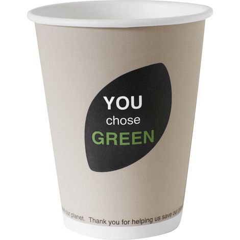 Duni Pappbecher 0,2 L You chose Green - 10 Stück Becher