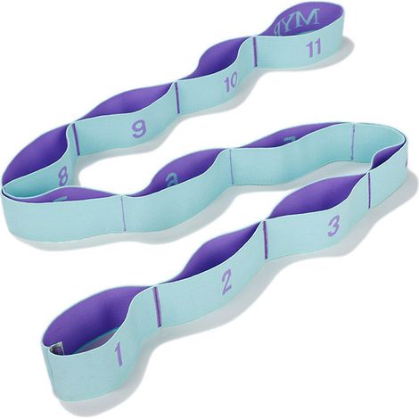 Sangle de Yoga Avec 11 Anneaux - Bande Élastique d'Étirement pour Exercices, Ceinture de Yoga pour Étirements (1/5)