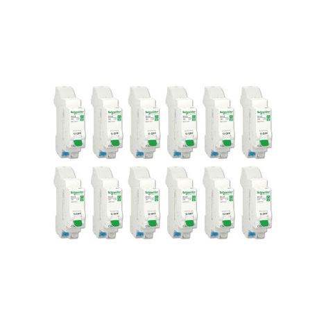 SCHNEIDER - Resi9 XE - LOT DE 12 DISJONCTEURS 20A EMBROCHABLE - Ref. :R9EFC620x12 (1/5)