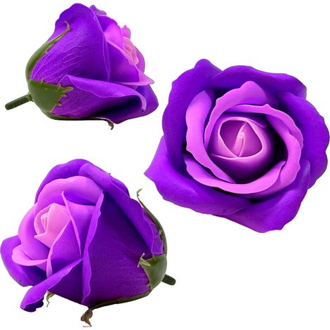 Zweifarbige Seifenrose - Lila und Lavendel (1/5)