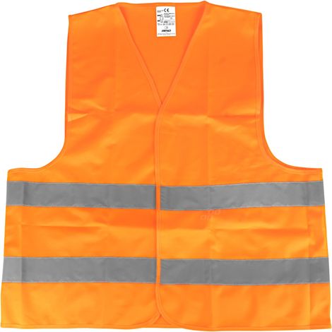 Gilet di segnalazione arancione riflettente con certificato XXXL amio-03986 (1/5)