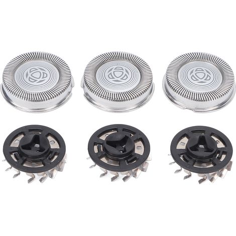 Lot de 3 lames de rechange pour rasoir, tête de coupe en acier inoxydable pour S3000 S3102 (1/5)