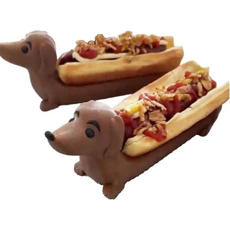 Plateau Teckel, plateau de service amusant pour hot-dogs et sushis, bonbonnière, assiette Teckel, décoration intérieure, sable (1/4)