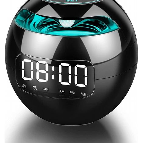 Mini réveil portable avec haut-parleur Bluetooth coloré (1/4)