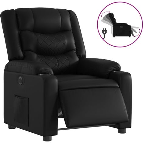 Maison Exclusive - Relaxsessel Elektrisch Schwarz Kunstleder
