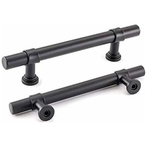 2er-Set Schrankgriffe für Badezimmer, Schwarz, 96 mm, für Schränke, Garderoben, Badezimmer und Küche
