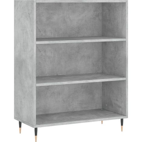Maison Exclusive - Libreria Grigio Cemento 69,5x32,5x90 cm in Legno Multistrato