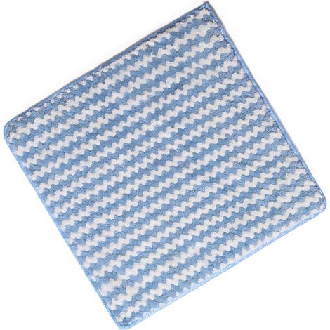 Torchon de cuisine en polyester épais, absorbant et doux, idéal pour nettoyer la vaisselle. (1/5)